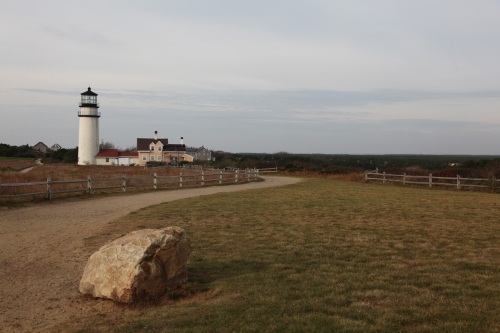 Cape Cod - Highland Light House (The large rock is where the light house stood prior to 1996)